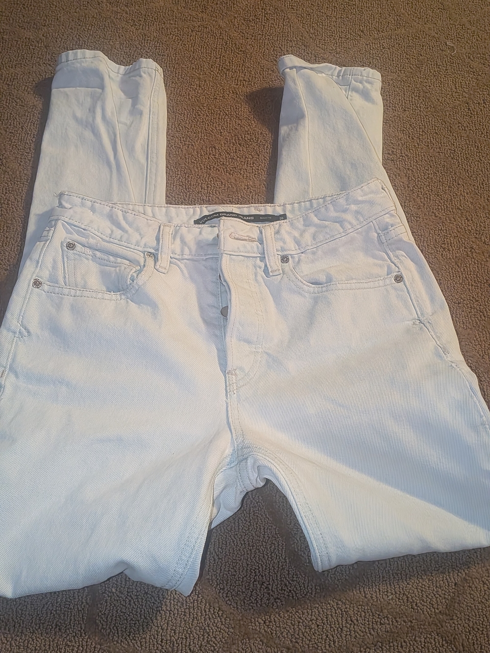 Volcom Women’s 26  Skinny Fit Jeans in LIGHT WASH SUMMER $88